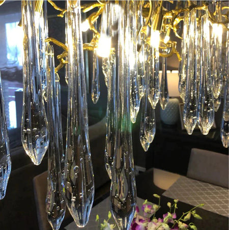 Luminaire Lustre éclat naturel artisanal – Référence : Elowen7345-ILLUMEEN.COM