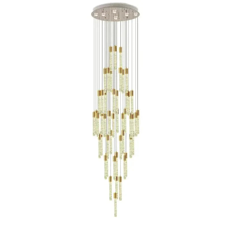 Luminaire Lustre cascade élégante en verre – Référence : Elowen5832-ILLUMEEN.COM