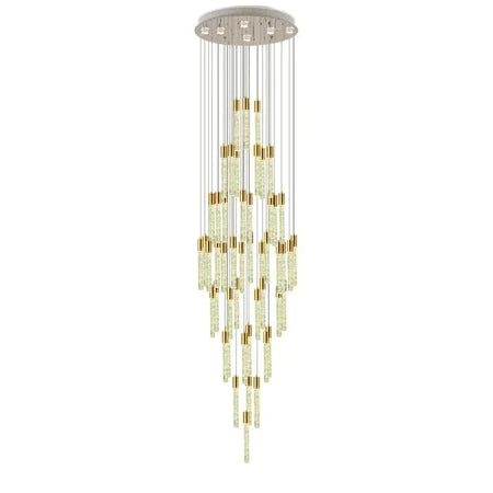 Luminaire Lustre cascade élégante en verre – Référence : Elowen5832-ILLUMEEN.COM