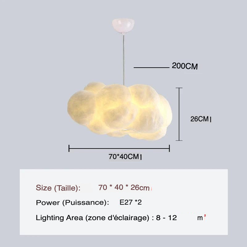 Luminaire Suspension forme organique blanche – Référence : Mylène4723-ILLUMEEN.COM