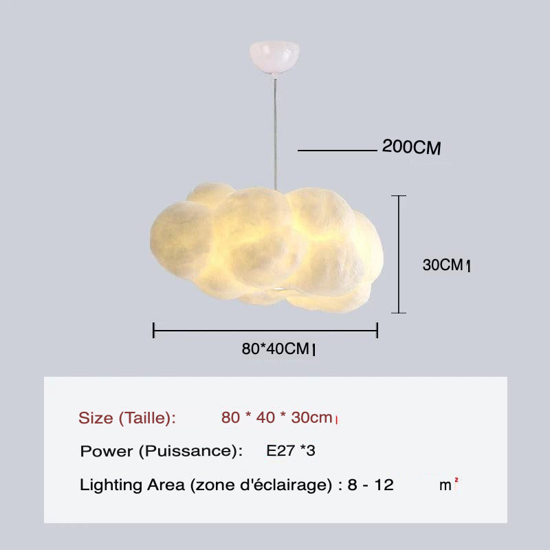 Luminaire Suspension forme organique blanche – Référence : Mylène4723-ILLUMEEN.COM