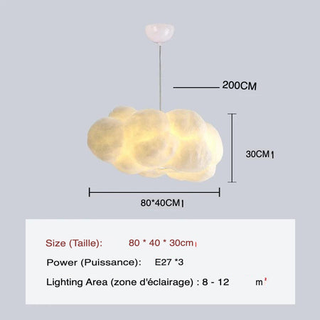 Luminaire Suspension forme organique blanche – Référence : Mylène4723-ILLUMEEN.COM