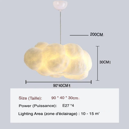 Luminaire Suspension forme organique blanche – Référence : Mylène4723-ILLUMEEN.COM