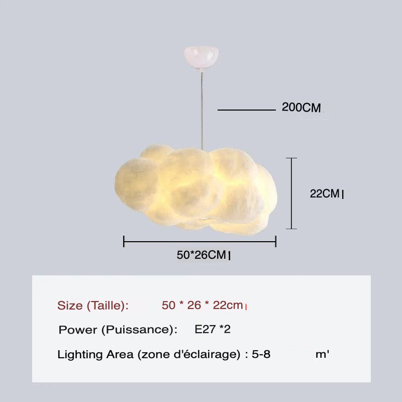 Luminaire Suspension forme organique blanche – Référence : Mylène4723-ILLUMEEN.COM