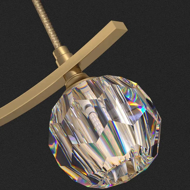 Luminaire Suspension globes élégants en métal doré – Référence : Marélie4832-ILLUMEEN.COM