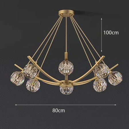 Luminaire Suspension globes élégants en métal doré – Référence : Marélie4832-ILLUMEEN.COM