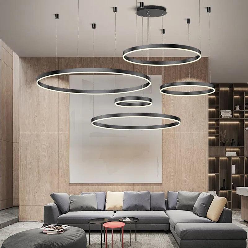 Luminaire Suspension élégant circulaire ajustable – Référence : Maelis4731-ILLUMEEN.COM