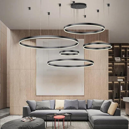 Luminaire Suspension élégant circulaire ajustable – Référence : Maelis4731-ILLUMEEN.COM