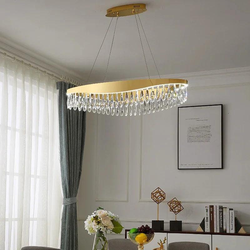 Luminaire Suspension design contemporain en cristal – Référence : Malin2048-ILLUMEEN.COM