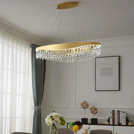 Luminaire Suspension design contemporain en cristal – Référence : Malin2048-ILLUMEEN.COM