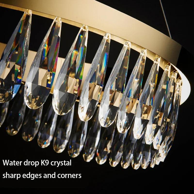 Luminaire Suspension design contemporain en cristal – Référence : Malin2048-ILLUMEEN.COM