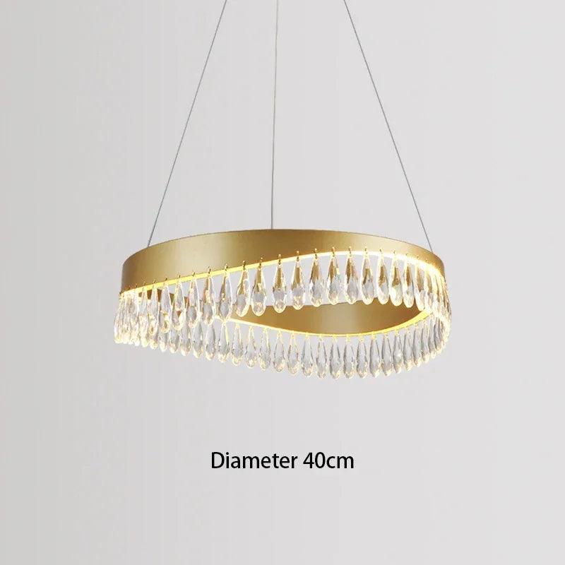 Luminaire Suspension design contemporain en cristal – Référence : Malin2048-ILLUMEEN.COM