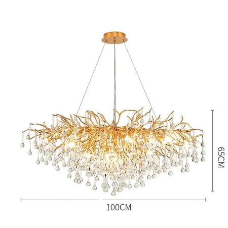 Luminaire Lustre design contemporain en cristal – Référence : Maelis8471-ILLUMEEN.COM
