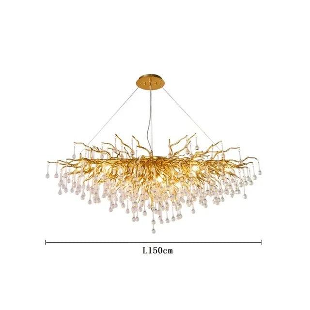 Luminaire Lustre design contemporain en cristal – Référence : Maelis8471-ILLUMEEN.COM