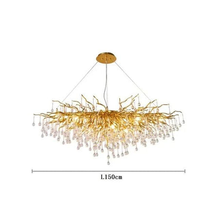 Luminaire Lustre design contemporain en cristal – Référence : Maelis8471-ILLUMEEN.COM