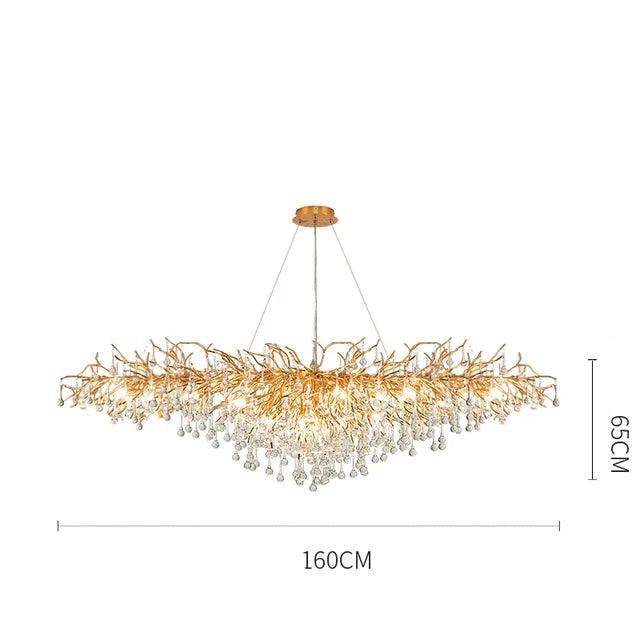 Luminaire Lustre design contemporain en cristal – Référence : Maelis8471-ILLUMEEN.COM