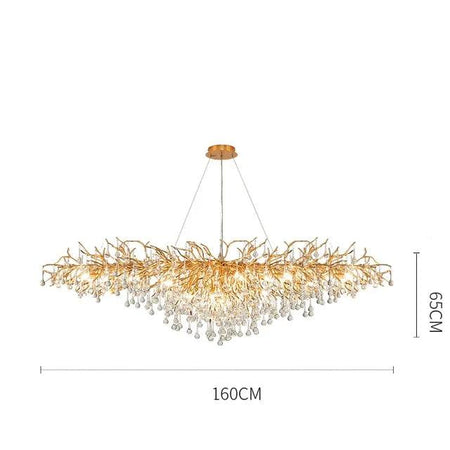 Luminaire Lustre design contemporain en cristal – Référence : Maelis8471-ILLUMEEN.COM