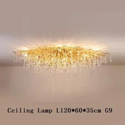 Luminaire Lustre design contemporain en cristal – Référence : Maelis8471-ILLUMEEN.COM