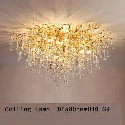 Luminaire Lustre design contemporain en cristal – Référence : Maelis8471-ILLUMEEN.COM
