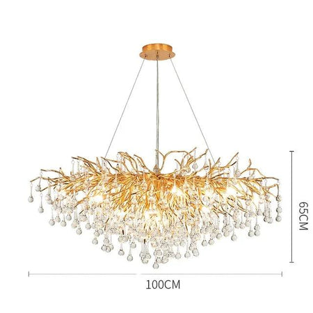 Luminaire Lustre design contemporain en cristal – Référence : Maelis8471-ILLUMEEN.COM
