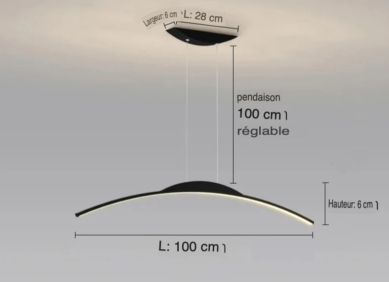 Luminaire Suspension design minimaliste – Référence : Alvyn5823-ILLUMEEN.COM