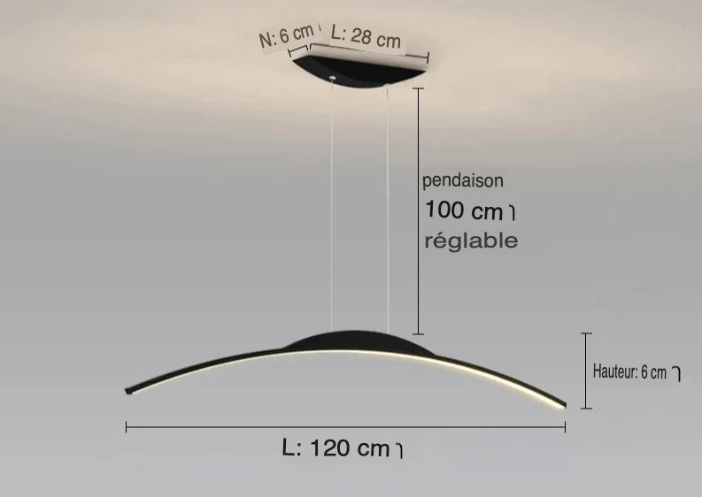 Luminaire Suspension design minimaliste – Référence : Alvyn5823-ILLUMEEN.COM