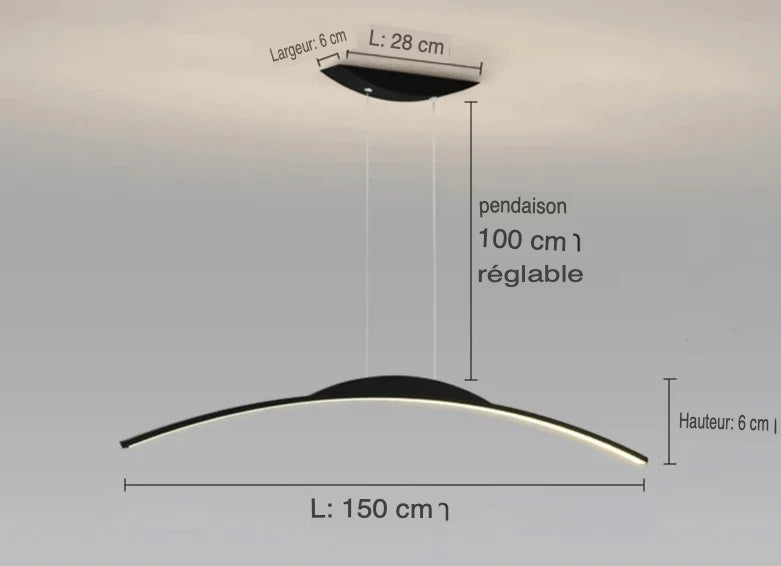 Luminaire Suspension design minimaliste – Référence : Alvyn5823-ILLUMEEN.COM