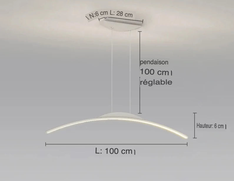 Luminaire Suspension design minimaliste – Référence : Alvyn5823-ILLUMEEN.COM