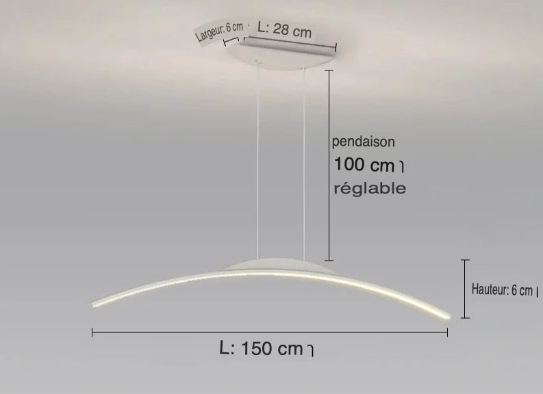 Luminaire Suspension design minimaliste – Référence : Alvyn5823-ILLUMEEN.COM