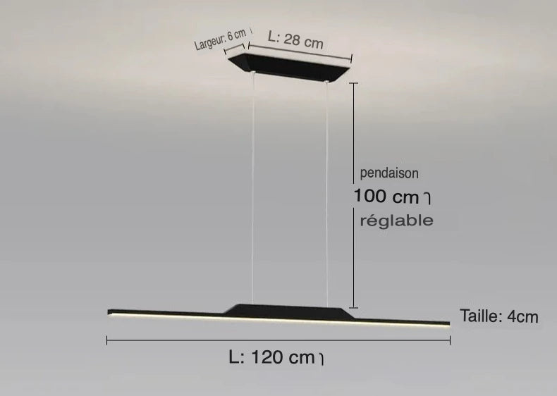 Luminaire Suspension design minimaliste – Référence : Alvyn5823-ILLUMEEN.COM