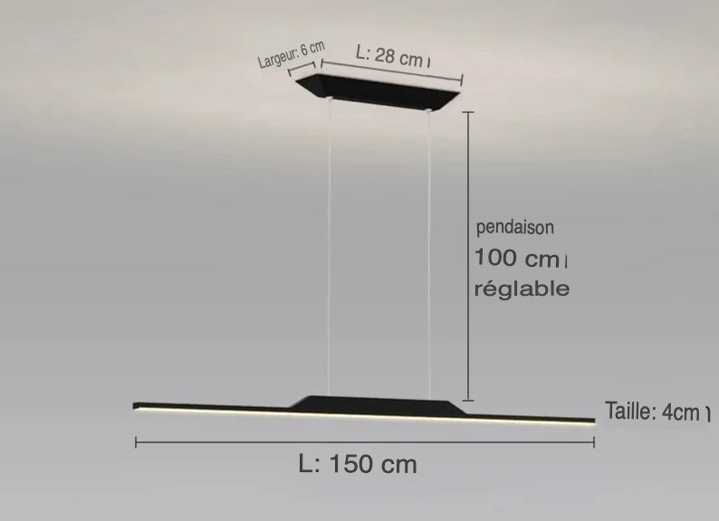 Luminaire Suspension design minimaliste – Référence : Alvyn5823-ILLUMEEN.COM