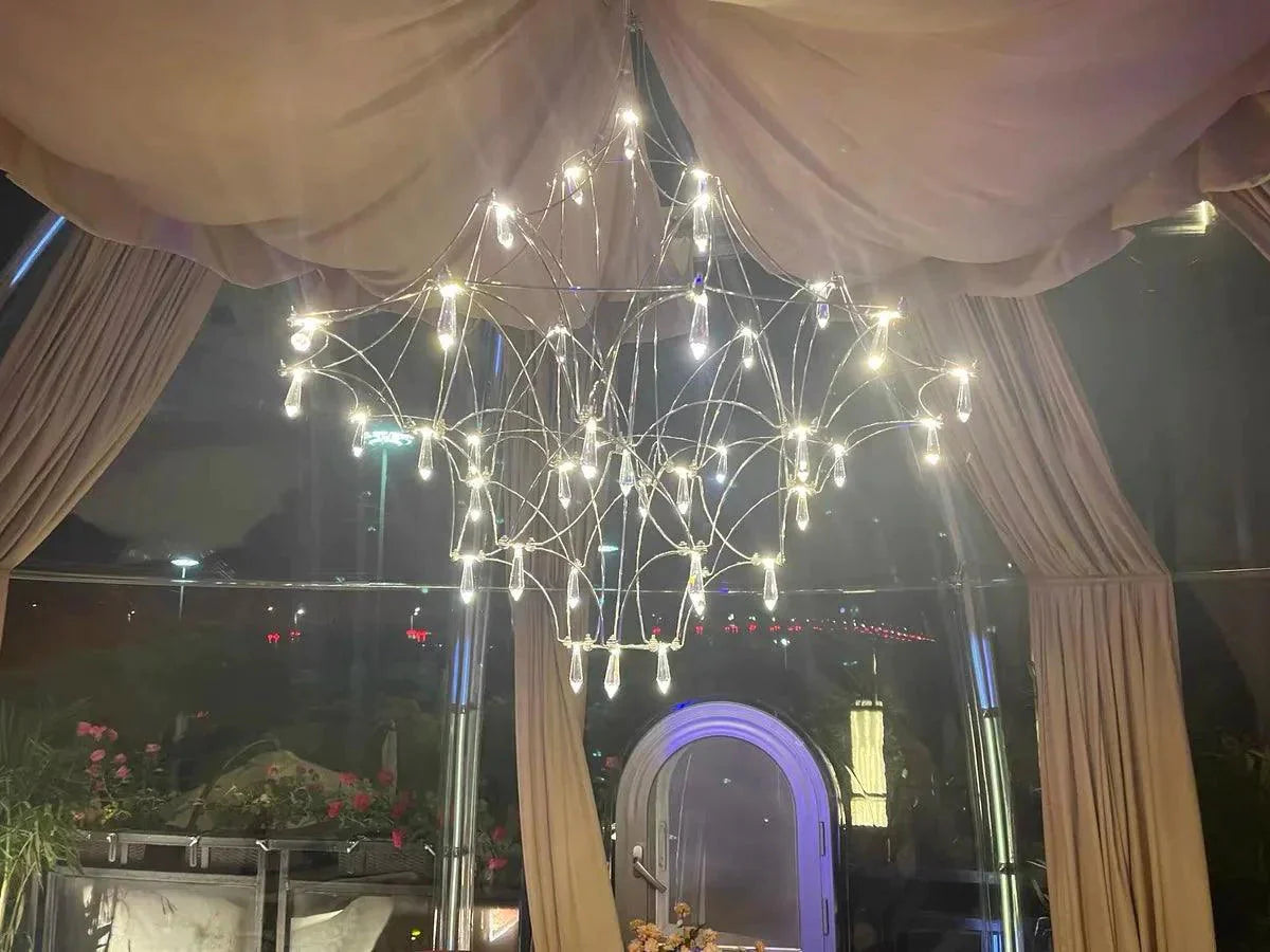 Luminaire Lustre design postmoderne en cristal – Référence : Elowen8375-ILLUMEEN.COM