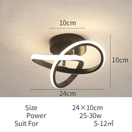 Luminaire Plafonnier anneaux lumineux élégants – Référence : Elowen5632-ILLUMEEN.COM