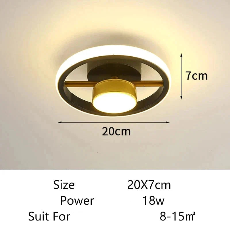 Luminaire Plafonnier anneaux lumineux élégants – Référence : Elowen5632-ILLUMEEN.COM
