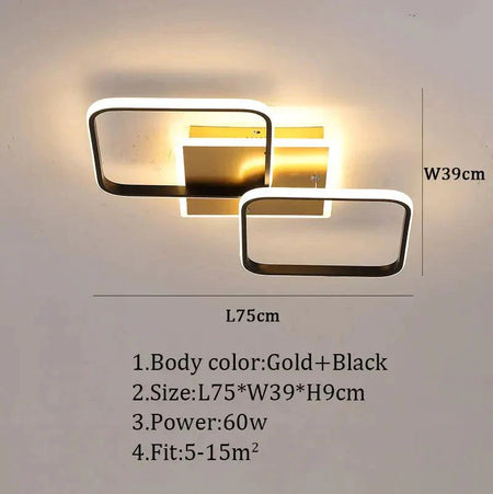 Luminaire Plafonnier cadre esthétique lumineux et raffiné – Référence : Elowen5834-ILLUMEEN.COM