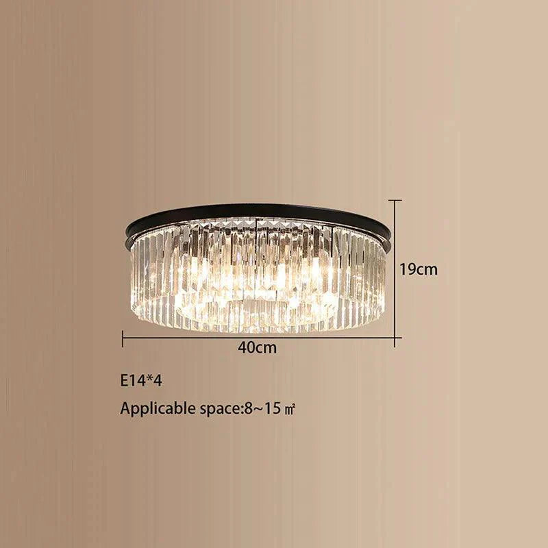 Luminaire Plafonnier cristal somptueux – Référence : Maelis4721-ILLUMEEN.COM