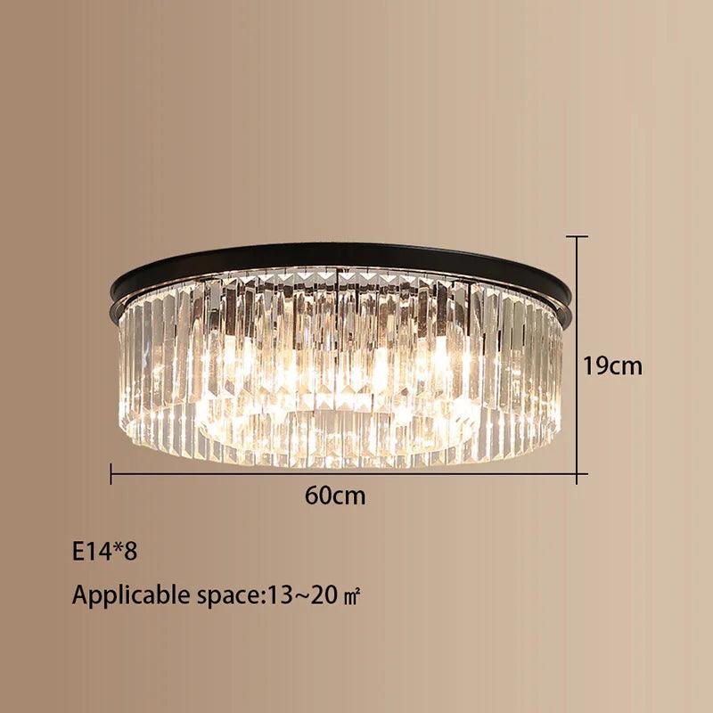 Luminaire Plafonnier cristal somptueux – Référence : Maelis4721-ILLUMEEN.COM
