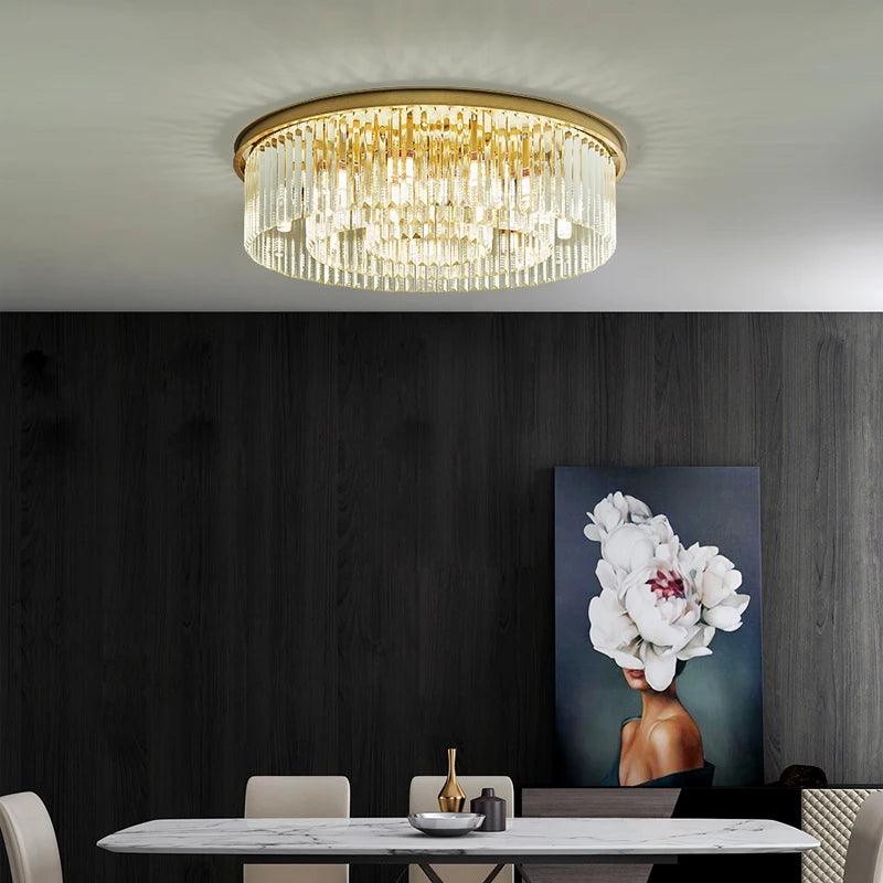 Luminaire Plafonnier cristal somptueux – Référence : Maelis4721-ILLUMEEN.COM