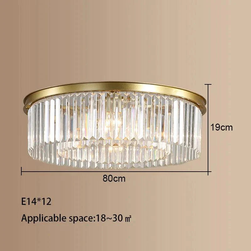 Luminaire Plafonnier cristal somptueux – Référence : Maelis4721-ILLUMEEN.COM