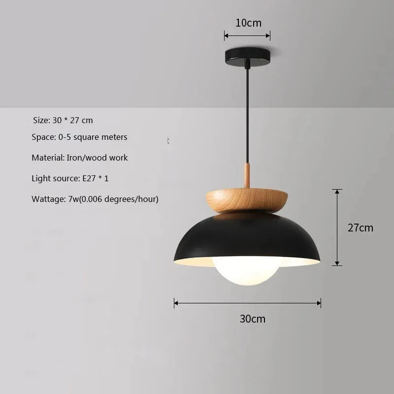 Luminaire Plafonnier design élégant en bois et métal – Référence : Maelis4723-ILLUMEEN.COM