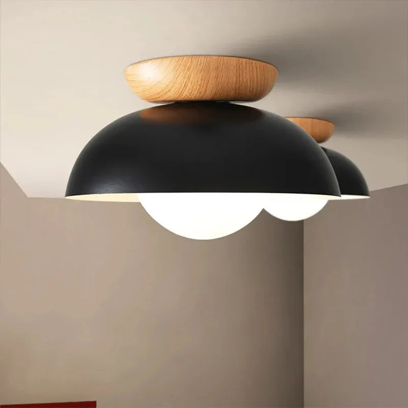Luminaire Plafonnier design élégant en bois et métal – Référence : Maelis4723-ILLUMEEN.COM
