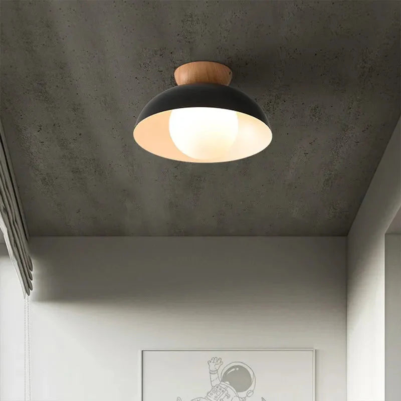 Luminaire Plafonnier design élégant en bois et métal – Référence : Maelis4723-ILLUMEEN.COM
