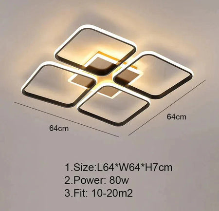 Luminaire Plafonnier design élégant blanc – Référence : Elowen3741-ILLUMEEN.COM