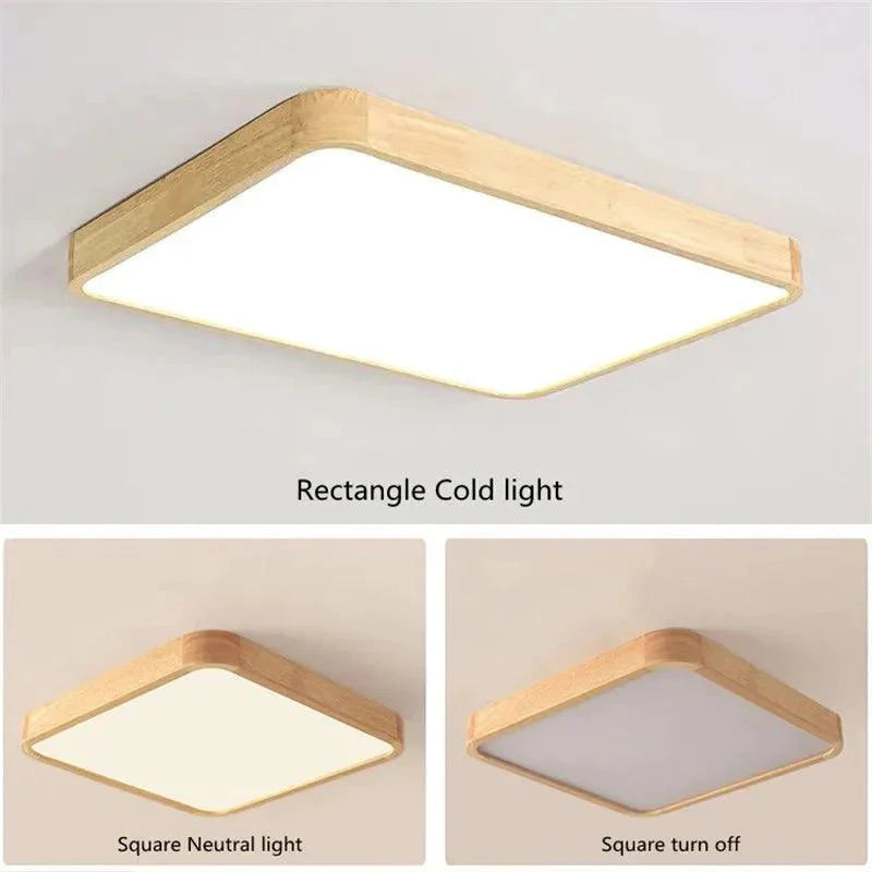 Luminaire Plafonnier design élégant en bois et fer – Référence : Thorian4832-ILLUMEEN.COM