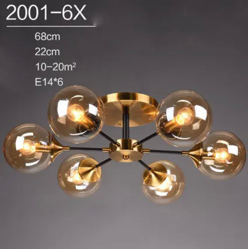 Luminaire Plafonnier verre et métal élégant – Référence : Mylan4820-ILLUMEEN.COM