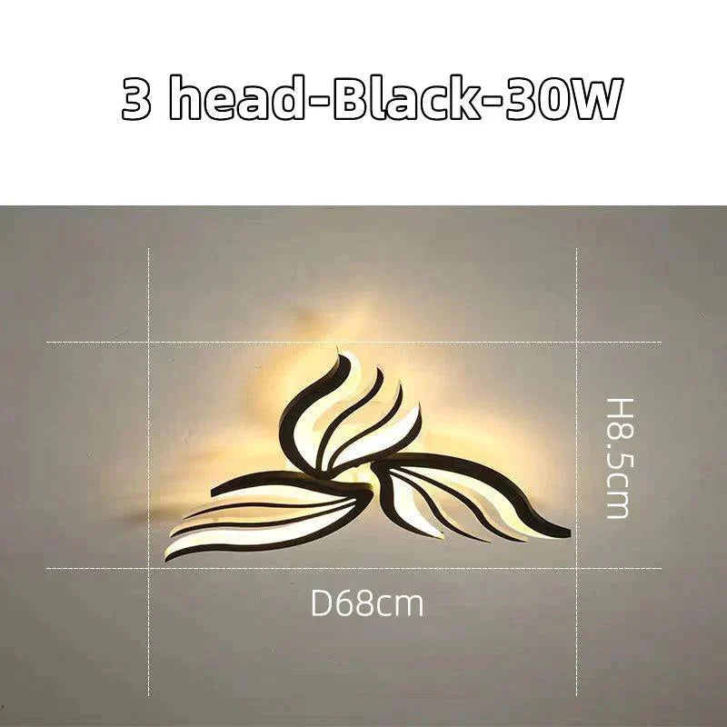 Luminaire Plafonnier lumière LED florale élégante – Référence : Nélio4731-ILLUMEEN.COM