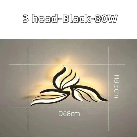 Luminaire Plafonnier lumière LED florale élégante – Référence : Nélio4731-ILLUMEEN.COM