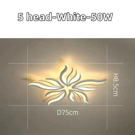 Luminaire Plafonnier lumière LED florale élégante – Référence : Nélio4731-ILLUMEEN.COM