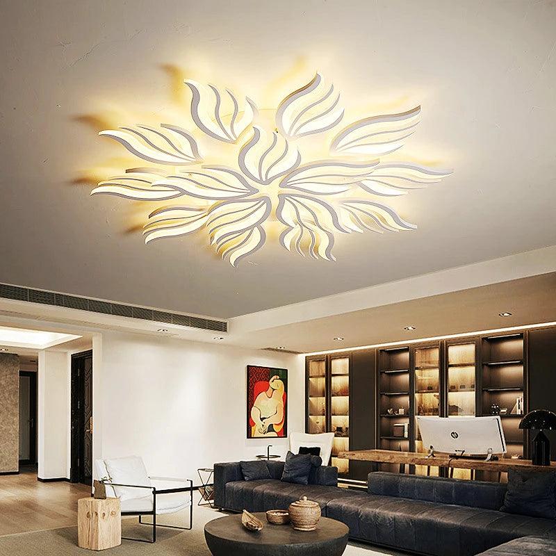 Luminaire Plafonnier lumière LED florale élégante – Référence : Nélio4731-ILLUMEEN.COM