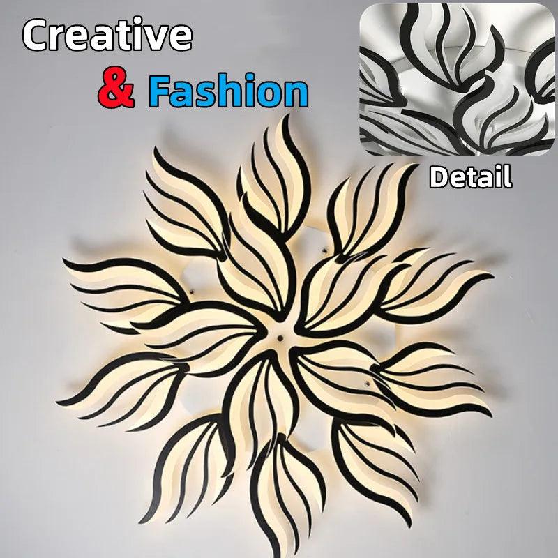 Luminaire Plafonnier lumière LED florale élégante – Référence : Nélio4731-ILLUMEEN.COM